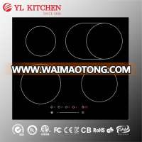 Slide and touch control 7000W Oval zone timer induction hob/cooker